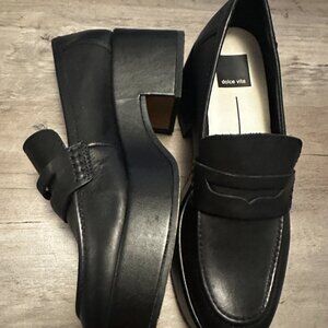 Dolce Vita Black Leather Loafers